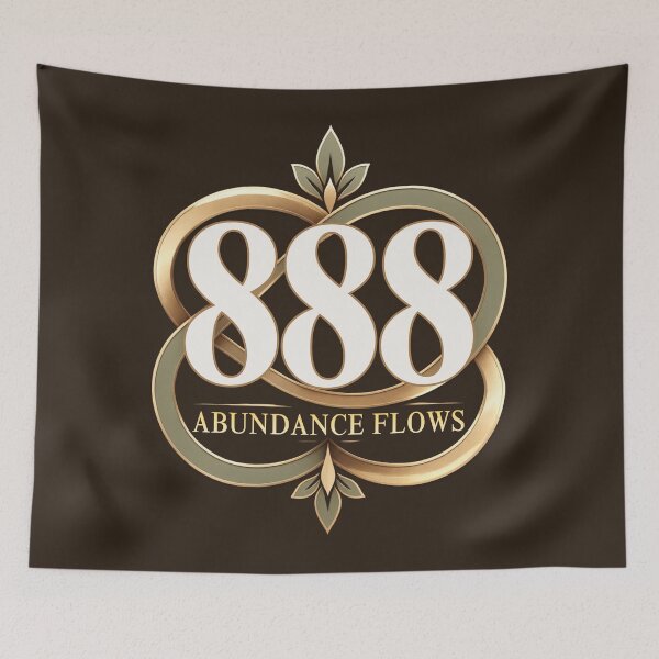 Item preview, 888 Abundance Flows – Angel Number Manifestation Quote designed and sold by CosmicQuietStudio.