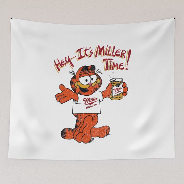 Item preview, Funny Orange Cat Drinking Beer Retro Cartoon Vintage Bar Graphic designed and sold by MaremmaStudio.