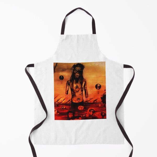 Item preview, Fiery Man in Hell Illustration with Bold and Intense Design designed and sold by Honeybadger4455.