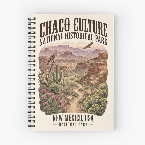 Item preview, Chaco Culture National Historical Park, New Mexico, USA [Vintage Illustration] designed and sold by elektronen.