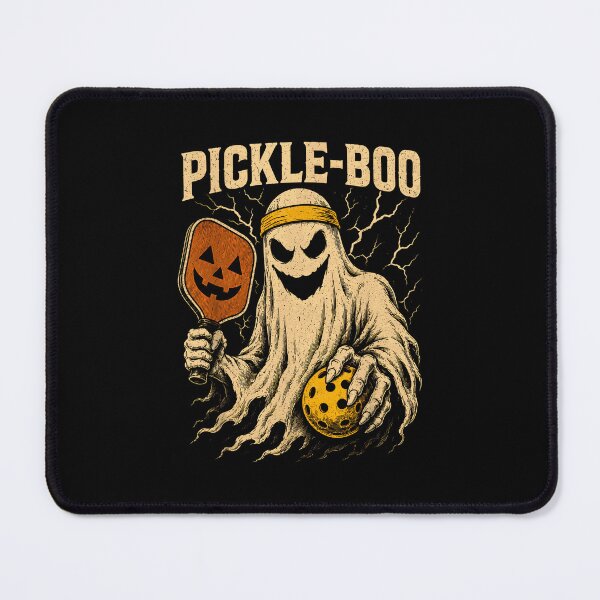 Item preview, Spooky Dink Pickle Boo Ghost Halloween Pickleball Player designed and sold by ZariahNey.
