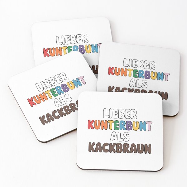 Artikelvorschau, Lieber Kunterbunt als Kackbunt – Erklärung für Menschenrechte und Solidarität entworfen und verkauft von LoFizzy.