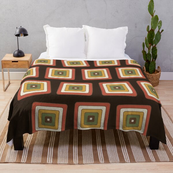Item preview, Concentric Square Bullseye 1970s Supergraphic Target Pattern designed and sold by KungPowUnicorn.