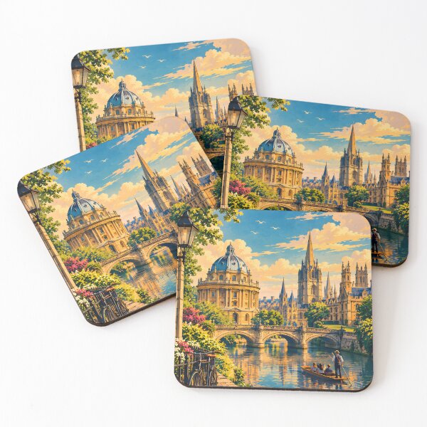Item preview, Oxford England Vintage Travel Poster Wall Art designed and sold by TAOptimus .