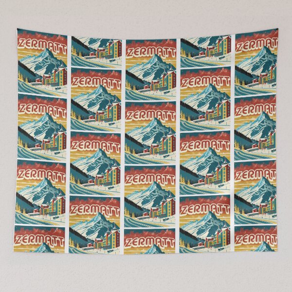 Item preview, Zermatt Switzerland - Vintage Style Artwork designed and sold by sailtonfg.