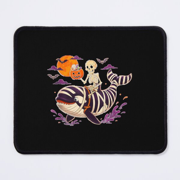 Item preview, Funny Skeleton Riding Mummy Orca Pumpkin Candy Halloween designed and sold by LakenDraphil.