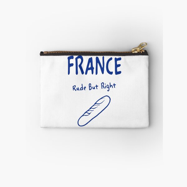 Item preview, France Baguette Print – Rude But Right, Funny Design designed and sold by MarkedArtPrints.