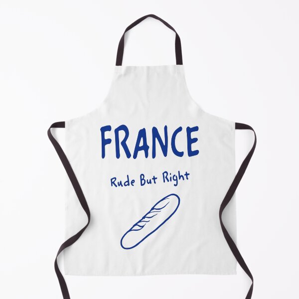 Item preview, France Baguette Print – Rude But Right, Funny Design designed and sold by MarkedArtPrints.