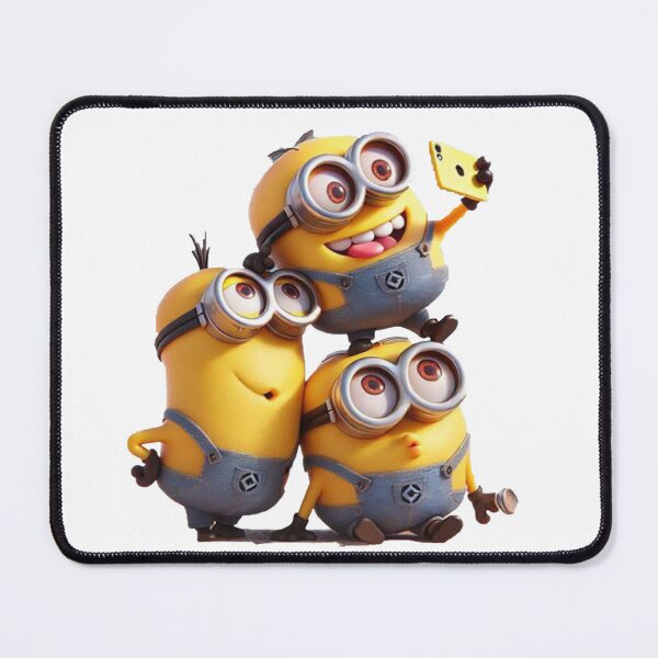 Item preview, Three Minions with Cheese – Funny Yellow Cartoon Characters designed and sold by 4U---Store.