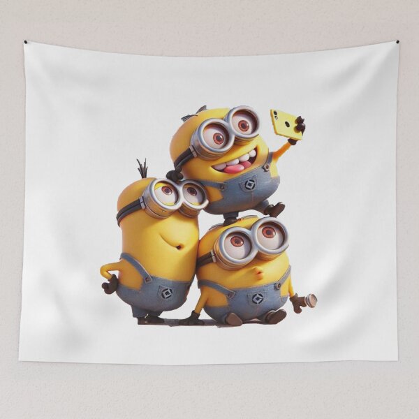Item preview, Three Minions with Cheese – Funny Yellow Cartoon Characters designed and sold by 4U---Store.