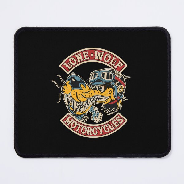 Item preview, Lone Wolf Motorcycles Retro Biker Wolf Design designed and sold by Richielocko.