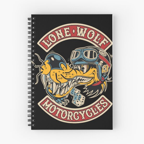 Item preview, Lone Wolf Motorcycles Retro Biker Wolf Design designed and sold by Richielocko.