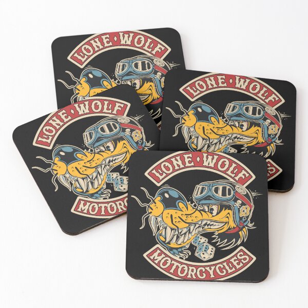 Item preview, Lone Wolf Motorcycles Retro Biker Wolf Design designed and sold by Richielocko.