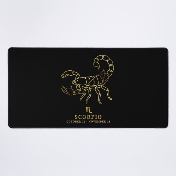 Item preview, Scorpio Constellation Scorpion Line Art - Vintage "Gold" Zodiac Star Sign designed and sold by Vikreta.