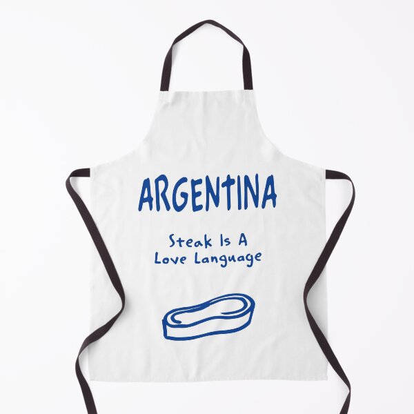Item preview, Argentina Steak Print – Steak Is A Love Language, Funny Design designed and sold by MarkedArtPrints.