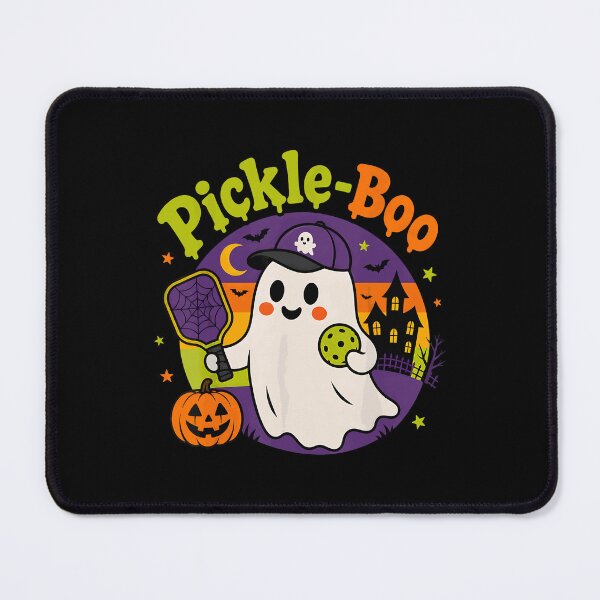 Item preview, Spooky Dink Pickle Boo Ghost Halloween Pickleball Player designed and sold by ZariahNey.