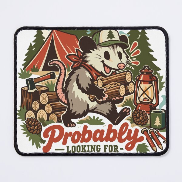 Item preview, Probably Firewood Funny Opossum Camping designed and sold by Summit Folk Studio.