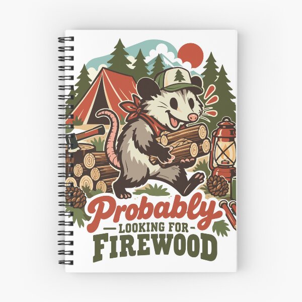 Item preview, Probably Firewood Funny Opossum Camping designed and sold by Summit Folk Studio.