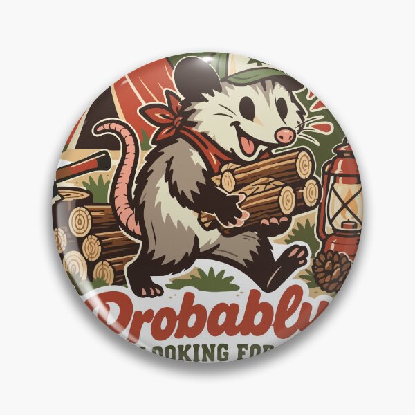 Item preview, Probably Firewood Funny Opossum Camping designed and sold by Summit Folk Studio.