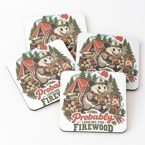 Item preview, Probably Firewood Funny Opossum Camping designed and sold by Summit Folk Studio.