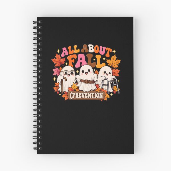 Item preview, All About Fall Cute Ghost Autumn Leaves Vintage Design designed and sold by Dmo3HarkoArt.