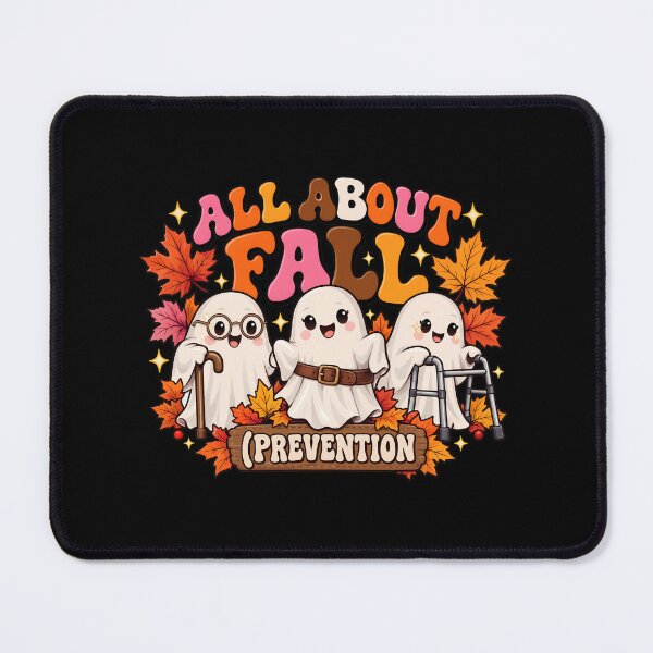 Item preview, All About Fall Cute Ghost Autumn Leaves Vintage Design designed and sold by Dmo3HarkoArt.