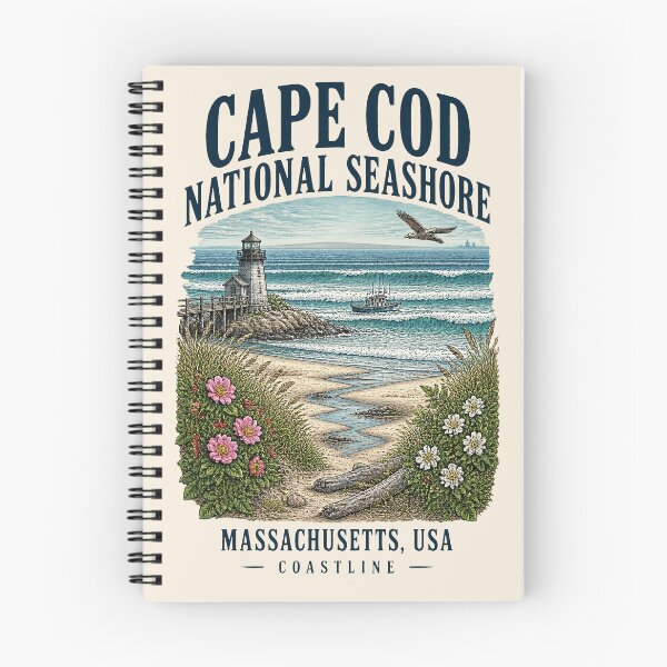 Item preview, Cape Cod National Seashore, Massachusetts, USA [Vintage Illustration] designed and sold by elektronen.