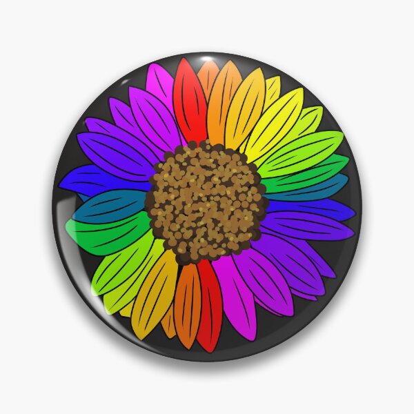 Item preview, Rainbow Sunflower – Hidden Disability & Inclusion Awareness Design designed and sold by VectorsbyV.