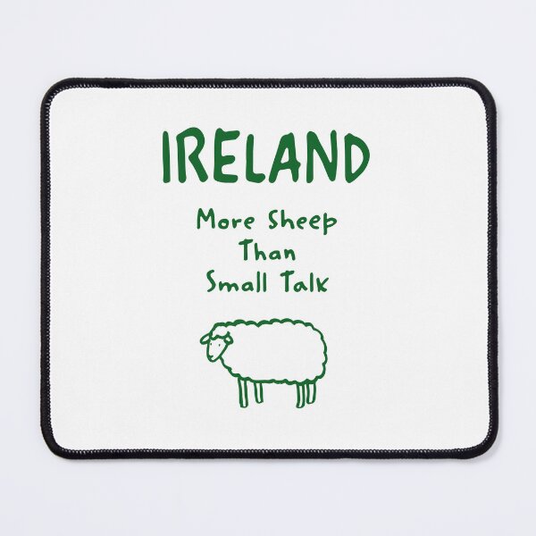Item preview, Ireland Sheep Print – More Sheep Than Small Talk, Funny Design designed and sold by MarkedArtPrints.