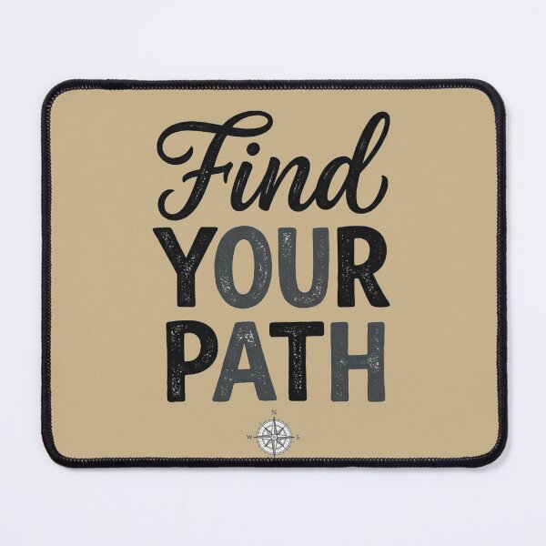 Item preview, Find Your Path Compass Typography Quote Art designed and sold by Fine-Arts-Lab.