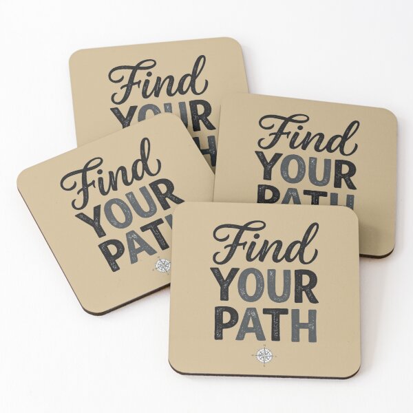 Item preview, Find Your Path Compass Typography Quote Art designed and sold by Fine-Arts-Lab.