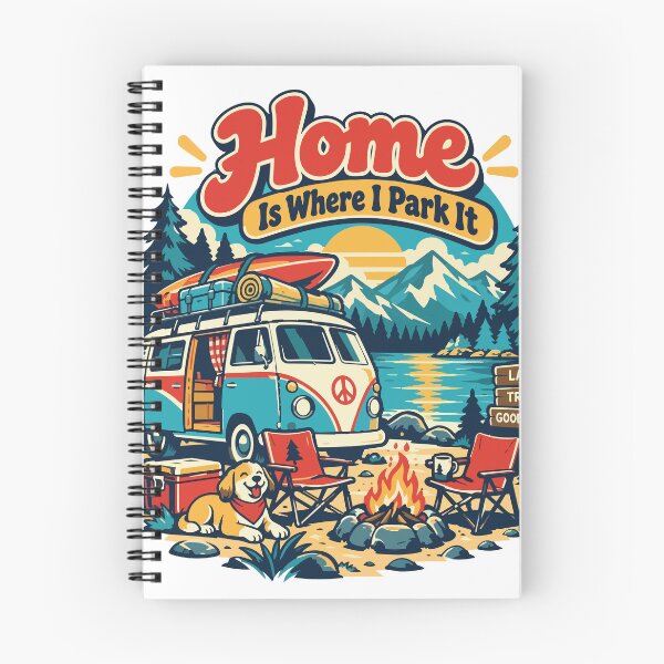 Item preview, Home Is Where I Park It Camper Van designed and sold by Summit Folk Studio.