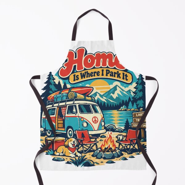 Item preview, Home Is Where I Park It Camper Van designed and sold by Summit Folk Studio.