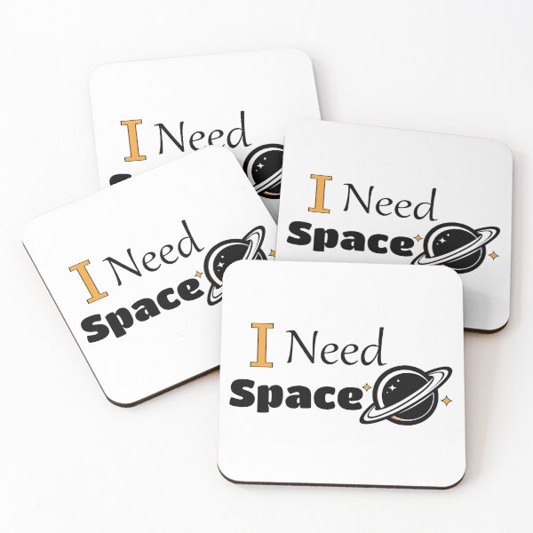 Item preview, I Need Space Funny Introvert Quote | Personal Space Humor designed and sold by Shadryx.