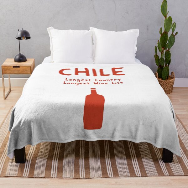 Item preview, Chile Wine Print – Longest Country Longest Wine List, Funny Design designed and sold by MarkedArtPrints.