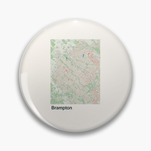 Item preview, Brampton Minimalistic Map Art designed and sold by MapsNerd.