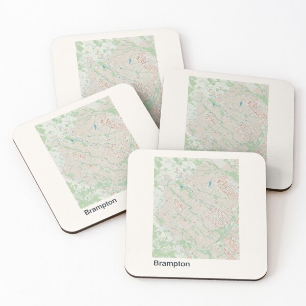 Item preview, Brampton Minimalistic Map Art designed and sold by MapsNerd.