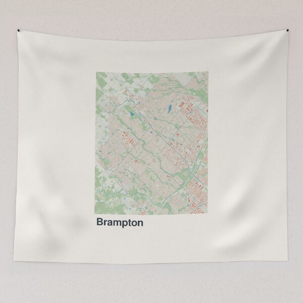 Item preview, Brampton Minimalistic Map Art designed and sold by MapsNerd.