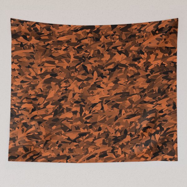 Item preview, Abstract Colorful Orange Brown Black Pattern designed and sold by ArtbyDebbieC.