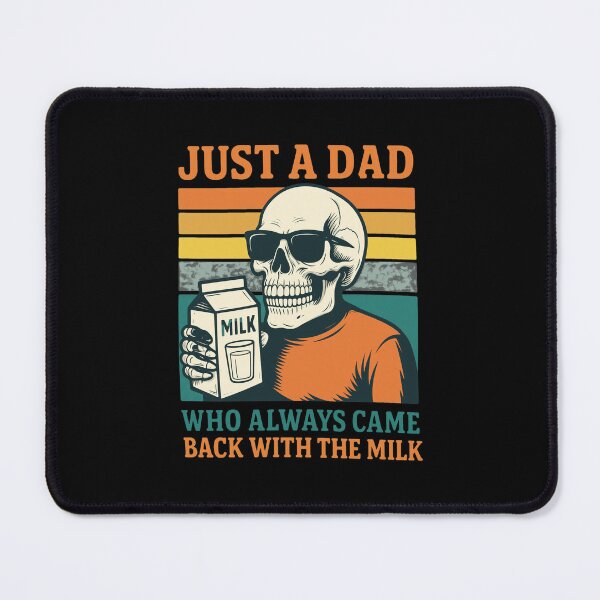Item preview, Retro Skeleton Dad Milk Retro Sunset designed and sold by Richielocko.