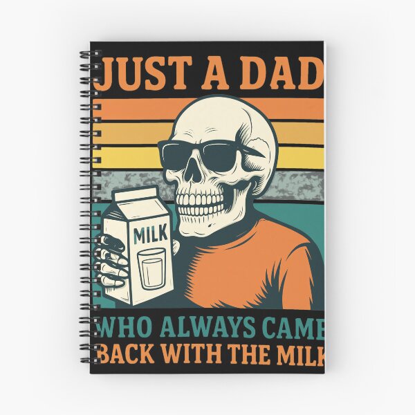 Item preview, Retro Skeleton Dad Milk Retro Sunset designed and sold by Richielocko.