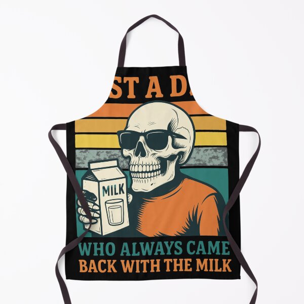 Item preview, Retro Skeleton Dad Milk Retro Sunset designed and sold by Richielocko.
