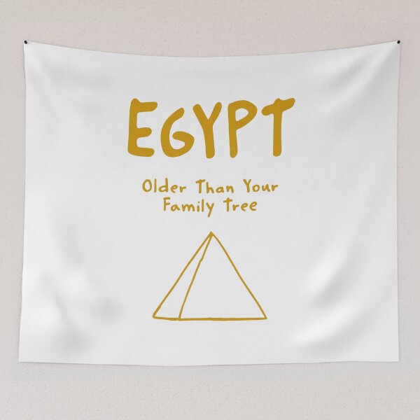 Item preview, Egypt Pyramid Print – Older Than Your Family Tree, Funny Design designed and sold by MarkedArtPrints.