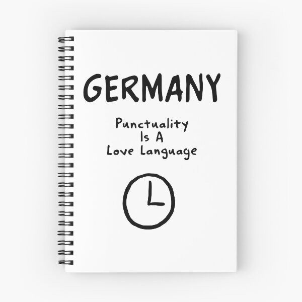 Item preview, Germany Clock Print – Punctuality Is A Love Language, Funny Design designed and sold by MarkedArtPrints.