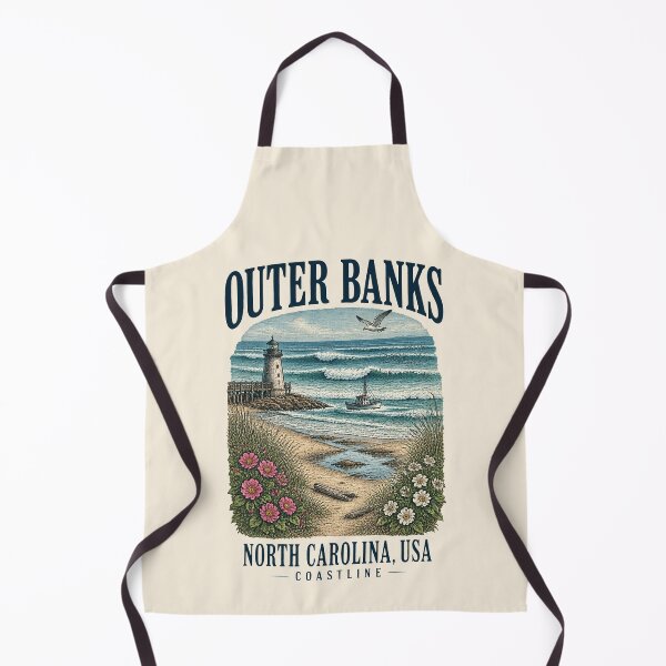 Item preview, Outer Banks, North Carolina, USA [Vintage Illustration] designed and sold by elektronen.
