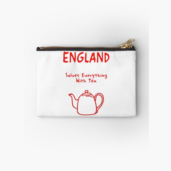 Item preview, England Teapot Print – Solves Everything With Tea, Funny Design designed and sold by MarkedArtPrints.