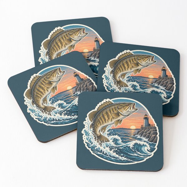 Item preview, Great Lakes Breakwall Smallmouth Sunrise designed and sold by WaynesCave.