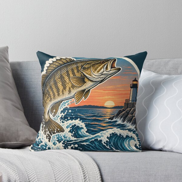Item preview, Great Lakes Breakwall Smallmouth Sunrise designed and sold by WaynesCave.