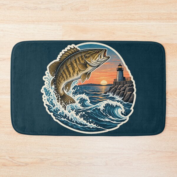 Item preview, Great Lakes Breakwall Smallmouth Sunrise designed and sold by WaynesCave.