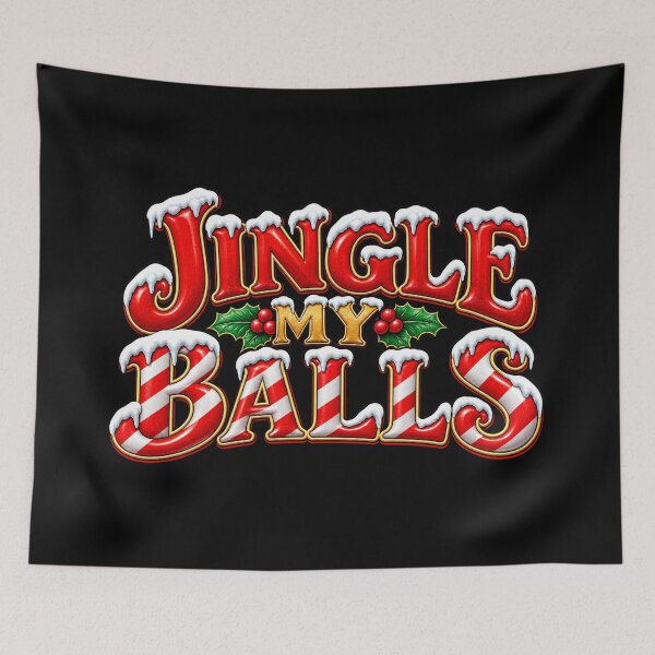 Aperçu de l'œuvre Jingle My Balls - Un design de Noël grossier mais drôle créée et vendue par aventi24.